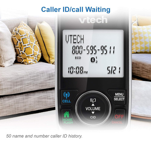 Teléfono Inalámbrico Vtech Vs112-2 Dect 6.0 Bluetooth 2...