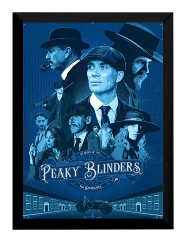 Quadro Serie Peaky Blinders Shelby Retro Arte Moldurada