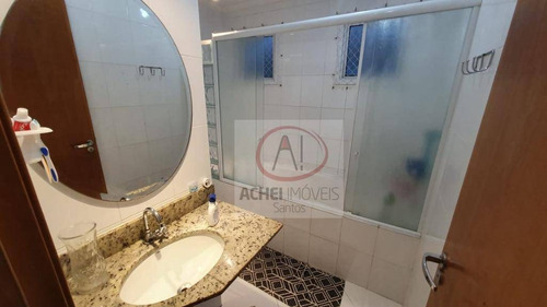 Imagem 13 de 20 de Apartamento Com 2 Dormitórios, 1 Suite, Prédio Com Lazer, Vaga Demarcada, À Venda, 62 M² Por R$ 480.000 - Vila Matias - Santos/sp - Ap11169