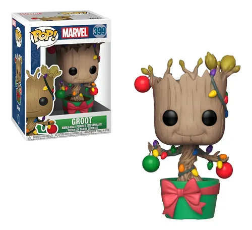 Boneco Marvel Groot Holiday Christmas Tree Pop Funko 399 | Frete grátis