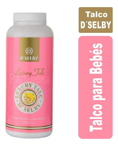 Talco Dr Selby Para Bebés Rosado Pote 160 G