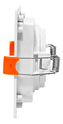 Kit 5 Spot Embutir Recuado Quadrado Direcionável Mr16 Gu10 Cor Branco 127/220V
