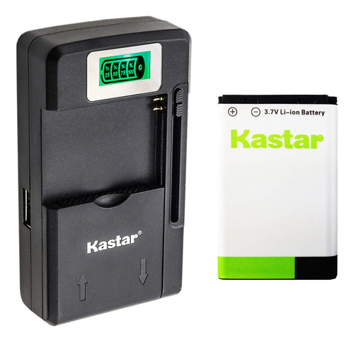 Kastar Bl-5c Batera 1-pack Y Mini Cargador De Viaje Intelige