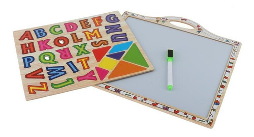 Tablero Para Niños, Puzzle Educativo + Bolígrafo Para