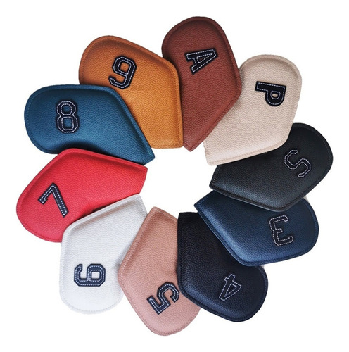 Color 10pcs / Set Golf Iron Head Cover 3-9 , P, S, A, T11