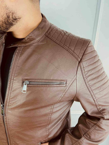 Imagem 4 de 7 de Jaqueta Couro Plus Size Masculina - Excelente Qualidade