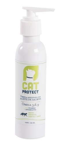Aceite Salmón Para Gatos Suplemento Alimenticio Omega 3, 6 Y 9 - 120 Ml