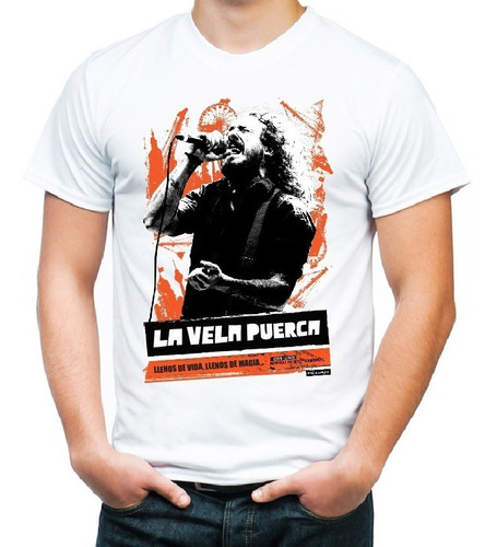 Remera / La Vela Puerca / Rock Uy / Hombre / Diseño Pacamaka