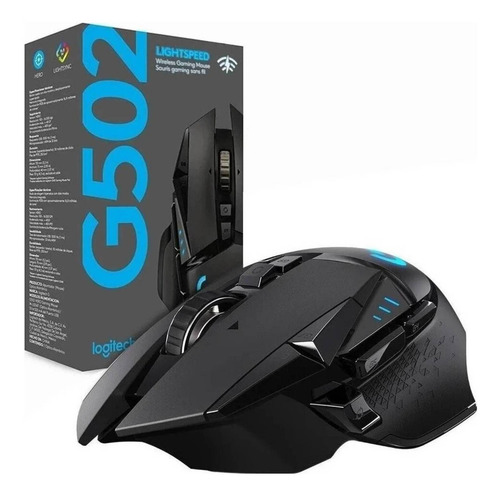 Mouse Gamer G502 Lightspeed Original Inalámbrico Logitech G Color Negro