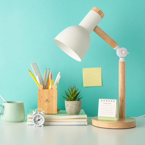 Luminária Mesa Abajur 45cm Articulada Retrô Lâmpada Led 12w