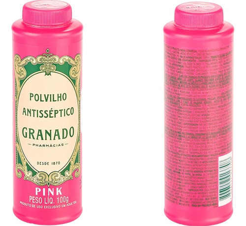 Talco Para Os Pés  Antisséptico  100g  Granado Pink