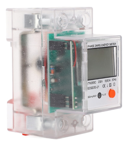 Medidor De Potencia Energy 2p Monofásico Din Rail Electricit