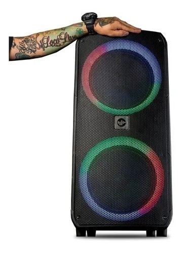 Imagen 1 de 5 de Parlante Portatil Stromberg Rad 100w Rms Luces Multiled