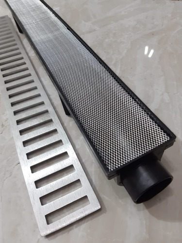 Ralo Linear Anti Inseto 6x50 Coletora Sifonada, Grelha Alum