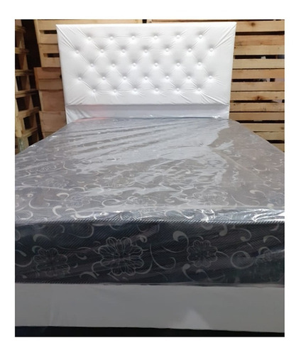 Imagen 6 de 9 de Base De Sommier Cama 2 Plazas 140x190 Box Colores Ecocuero