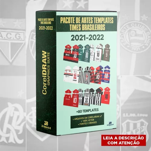 Pacote Artes Times Brasileiros 2021-22 Vetor Camisas