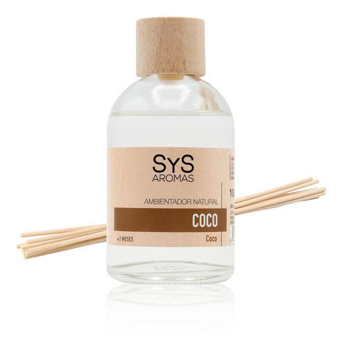 Aromatizante Difusor Mikado Coco 100ml, Sys Aromas