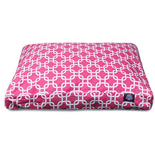 Majestuosa Mascota Coral Enlaces Cama Rectangular Pequeña M