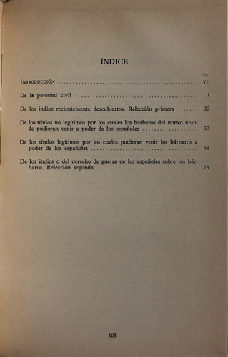 Francisco De Vitoria - Relecciones - Del Estado Pasta Dura (Usado)