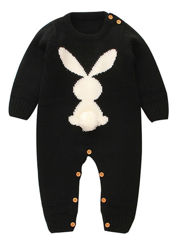 A Bodies Jumpsuit Niñas Niños Invierno Tejido Cálido Conejo