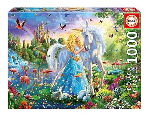 Rompecabezas: La Princesa Y El Unicornio (1000 Piezas) Educa
