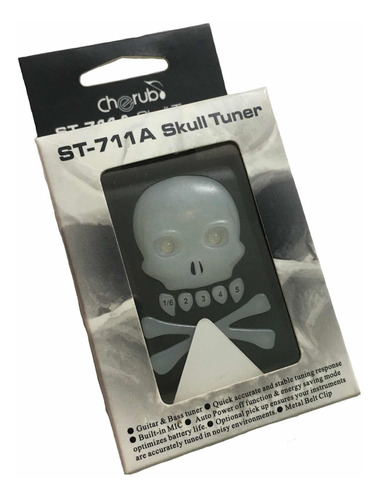 Afinador Calavera Cherub St-711 Para Guitarra O Bajo