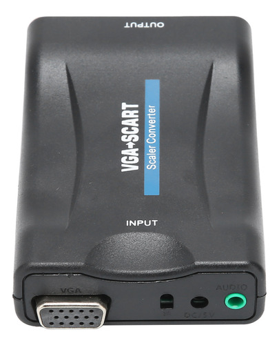 Convertidor Vga A Scart, Adaptador De Video Hd, Suministros