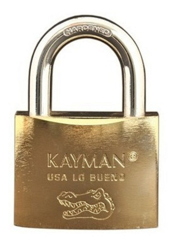 Candado De Seguridad De Hierro Dorado De 63 Mm Kayman 