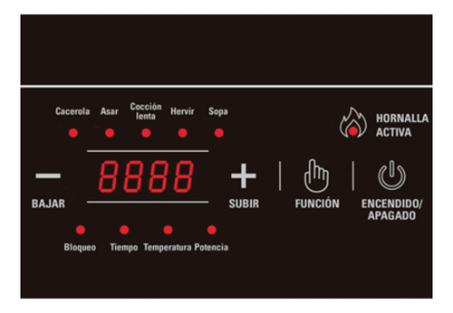 Imagen 3 de 3 de Anafe eléctrico Ultracomb AN-2211 negro 220V