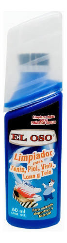 Limpiador Para Tenis El Oso® 60ml Piel, Vinil, Lona Y Tela 