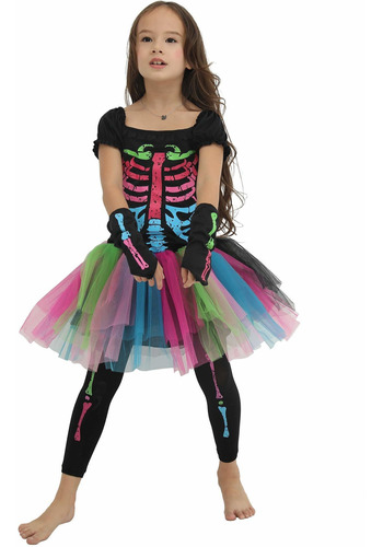 Eraspooky Disfraz De Esqueleto Para Halloween Nios Y Nia