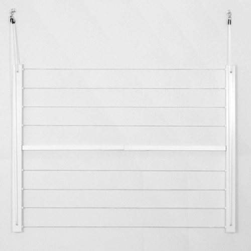 Imagen 3 de 10 de Tendedero Rebatible Pared Höllsen Aluminio Intemperie