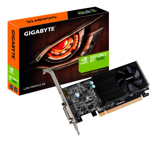 Placa De Video Geforce Gigabyte Gt 1030 2gb Ddr4 Low Profile