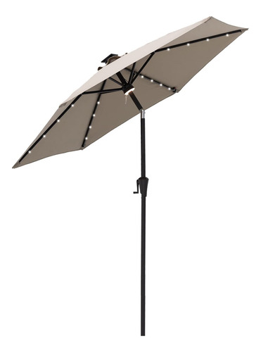 Parasol De Mesa Para Patio De 2.3 Metros Con Luces Led Y Inc