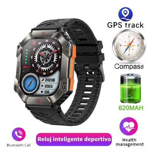 Reloj Inteligente Hombres Brújula (responder/llamar) 650mah