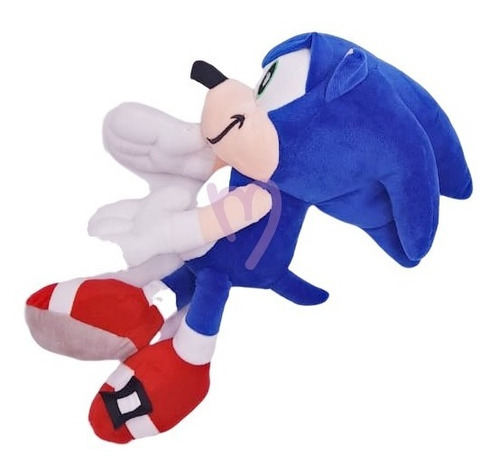Imagen 4 de 4 de Peluche Sonic Azul O Knuckles Rojo 35cm