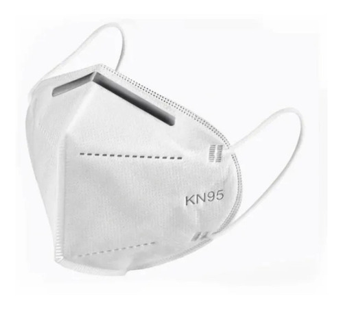 Cubrebocas Kn95 Mascarilla Certificado 5 Capas 1 Pieza Color Blanco