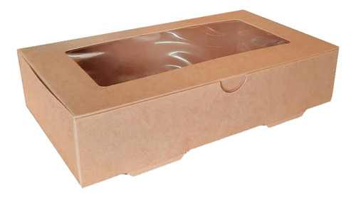 Caja Autoarmable Con Ventana 1800, Pack 10u