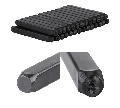 Juego De 36 Sellos De Cuero Para Manualidades De 4 Mm, Sello
