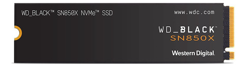 Ssd Gaming Wd_black Sn850x Nvme 2tb - G4 Pcie, M.2 2280 