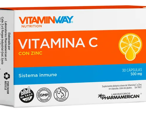 Vitamin Way Kit X2 Vitamina C Con Zinc Sistema Inmune 30c