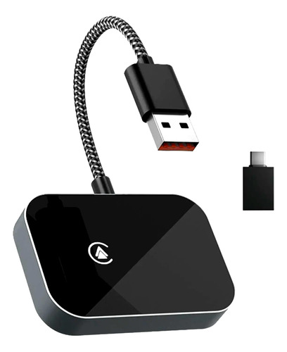 Adaptador Inalámbrico Para Carplay /android Auto De Lujo Negro