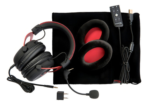 Audífonos Gamer Hyperx Cloud Ii Khx-hscp Rojo Con Luz Led