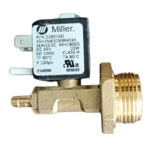 Miller 246753 Gasventil-Kit – 34V DC Mutter – Ersatz Für Miller #216395 – Inkl. Montagematerial Schweißgerät Ventil Ersatzteil