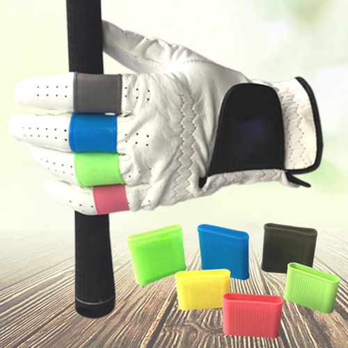 5 Golf Finger Sleeves Silicona Protector Club Wrap Rosa 23mm