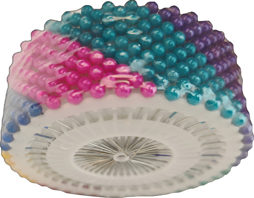 Alfileres Cabeza De Plástico, Roseta De Colores 480 Piezas Amarillo