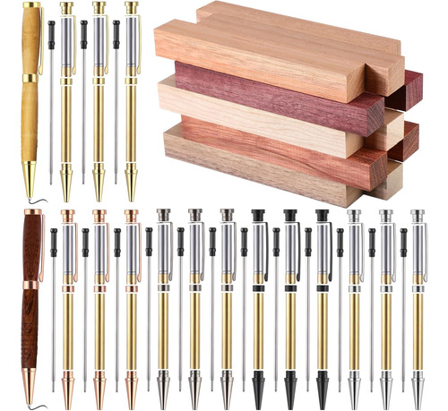 10 Sets Woodturning Pen Project Supplies Incluyendo 7mm...