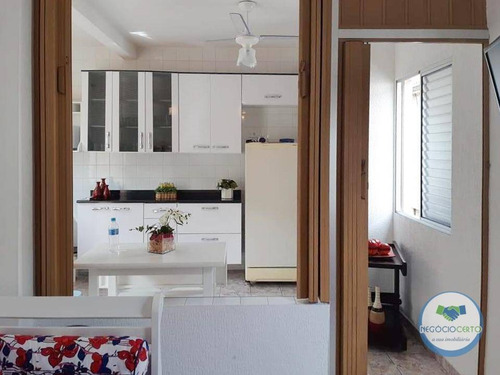 Imagem 2 de 11 de Kitnet Com 1 Dormitório À Venda, 34 M² Por R$ 128.000,00 - Jardim Real - Praia Grande/sp - Kn0013