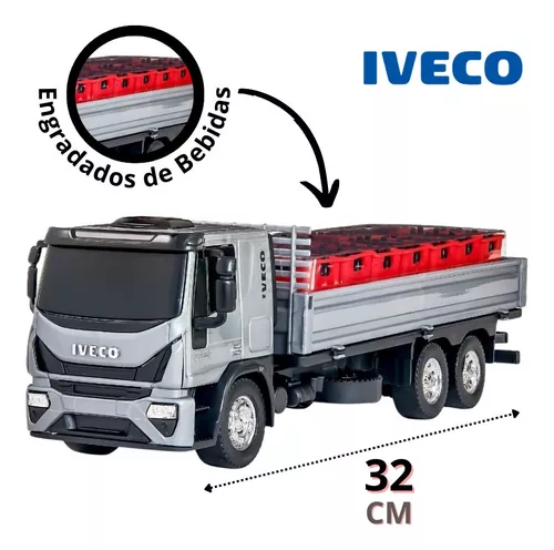 Caminhão Brinquedo Iveco Com Carroceria Tanque Usual Brinque - Bom