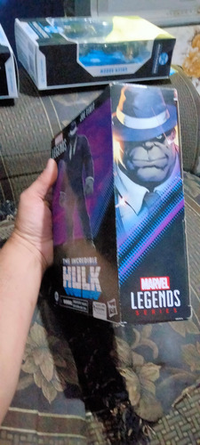 Marvel Legends Deluxe, Hulk Gris, Joe Fix It !!! (Usado)
